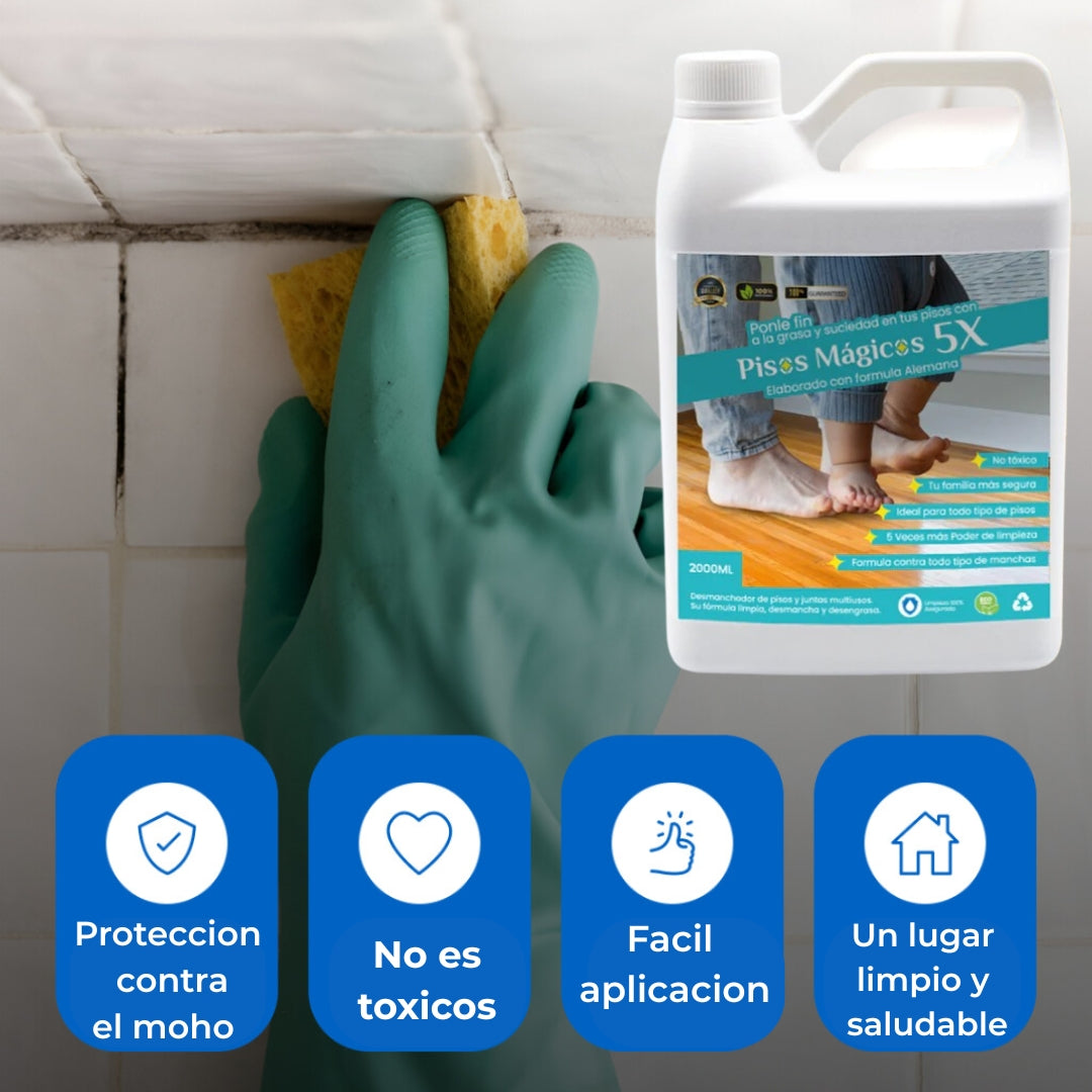 MagiClean 5X -Eliminador de moho, manchas y suciedad (2 Litros)✨