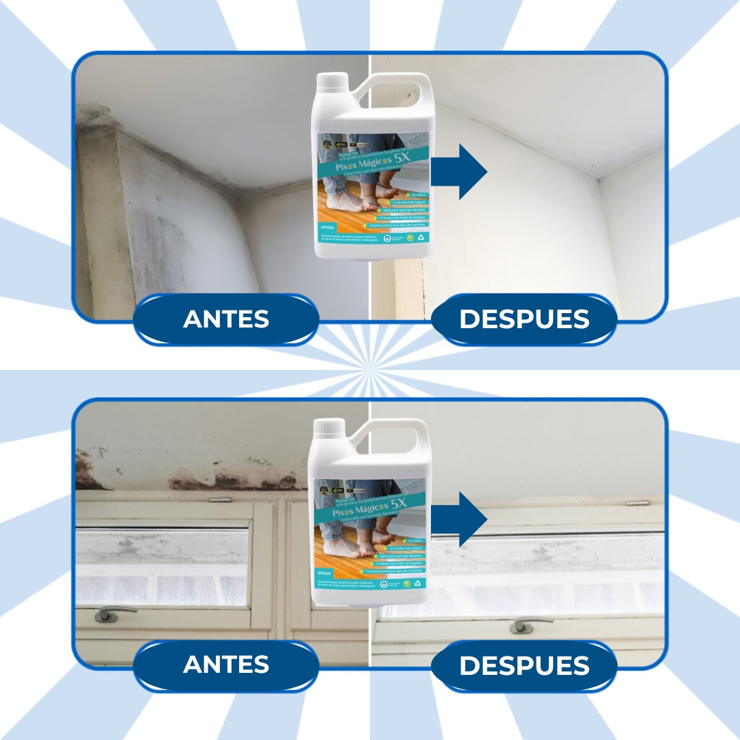 MagiClean 5X -Eliminador de moho, manchas y suciedad (2 Litros)✨