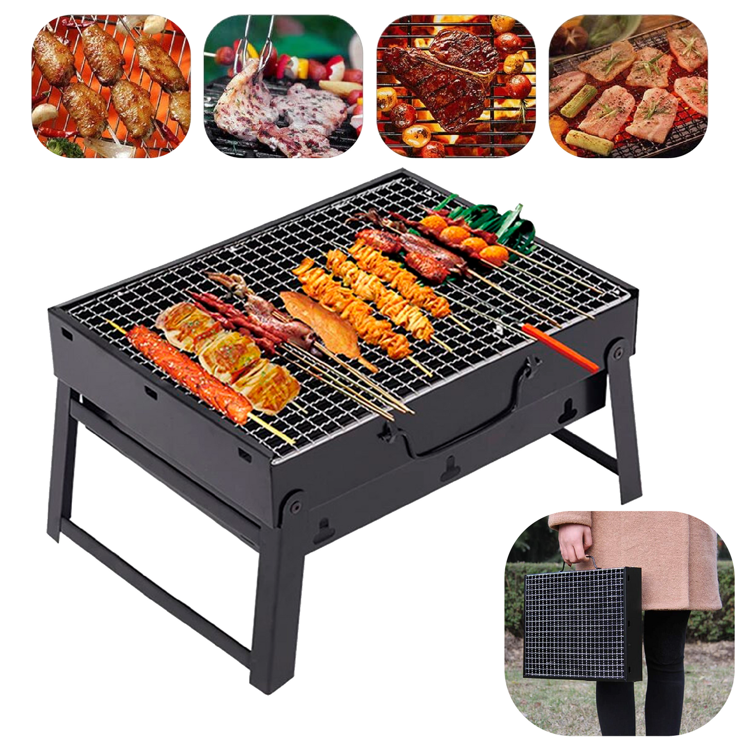 BBQ Pocket® - Asador Parrilla de Carbón Portátil🥩🔥