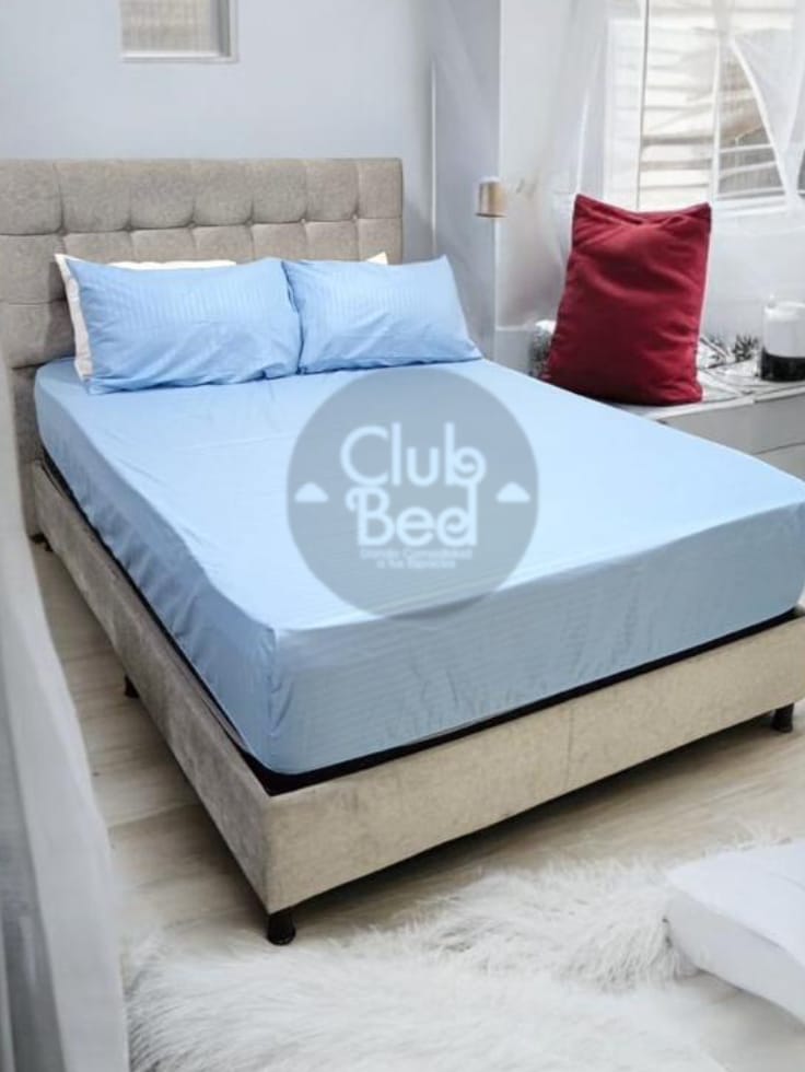 COMBO de Juego de Sábanas Polialgodón 800 hilos +2 Fundas de almohadas de regalo🎁
