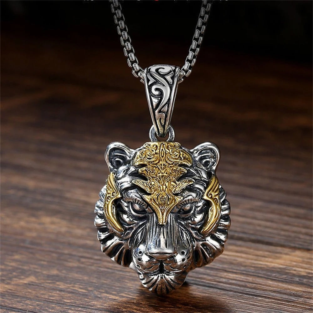 DUO DE LUJO DE CADENA Y ANILLO DE TIGRE IMPERIAL🐯 - EDICIÓN LIMITADA⏳
