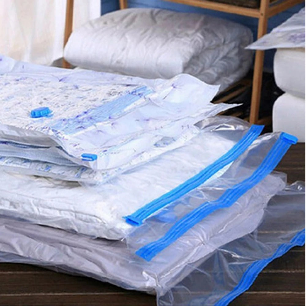 Pack de 5 Bolsas de Viaje🧳 + Regalo Bomba subcionadora de aire