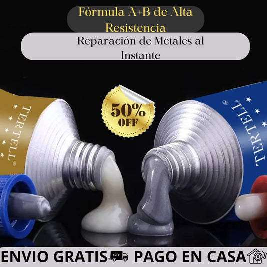 🔧 Reparación de Metales al Instante – Fórmula A+B de Alta Resistencia