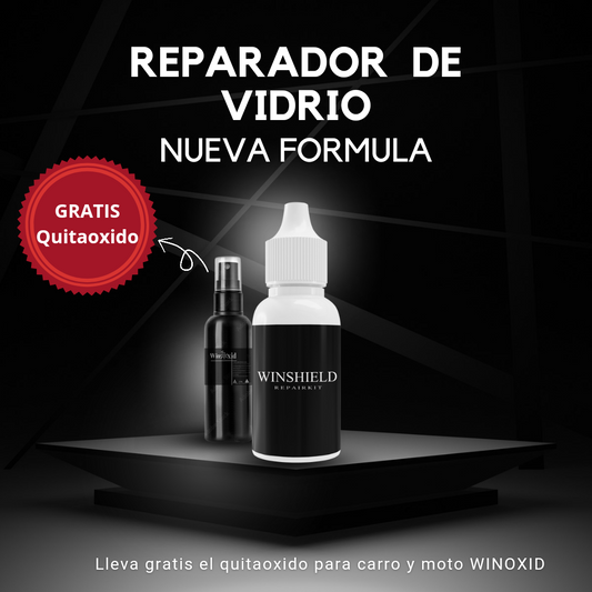 🔥 Oferta Especial: Reparador de Vidrios + Quita Óxido de REGALO 🎁