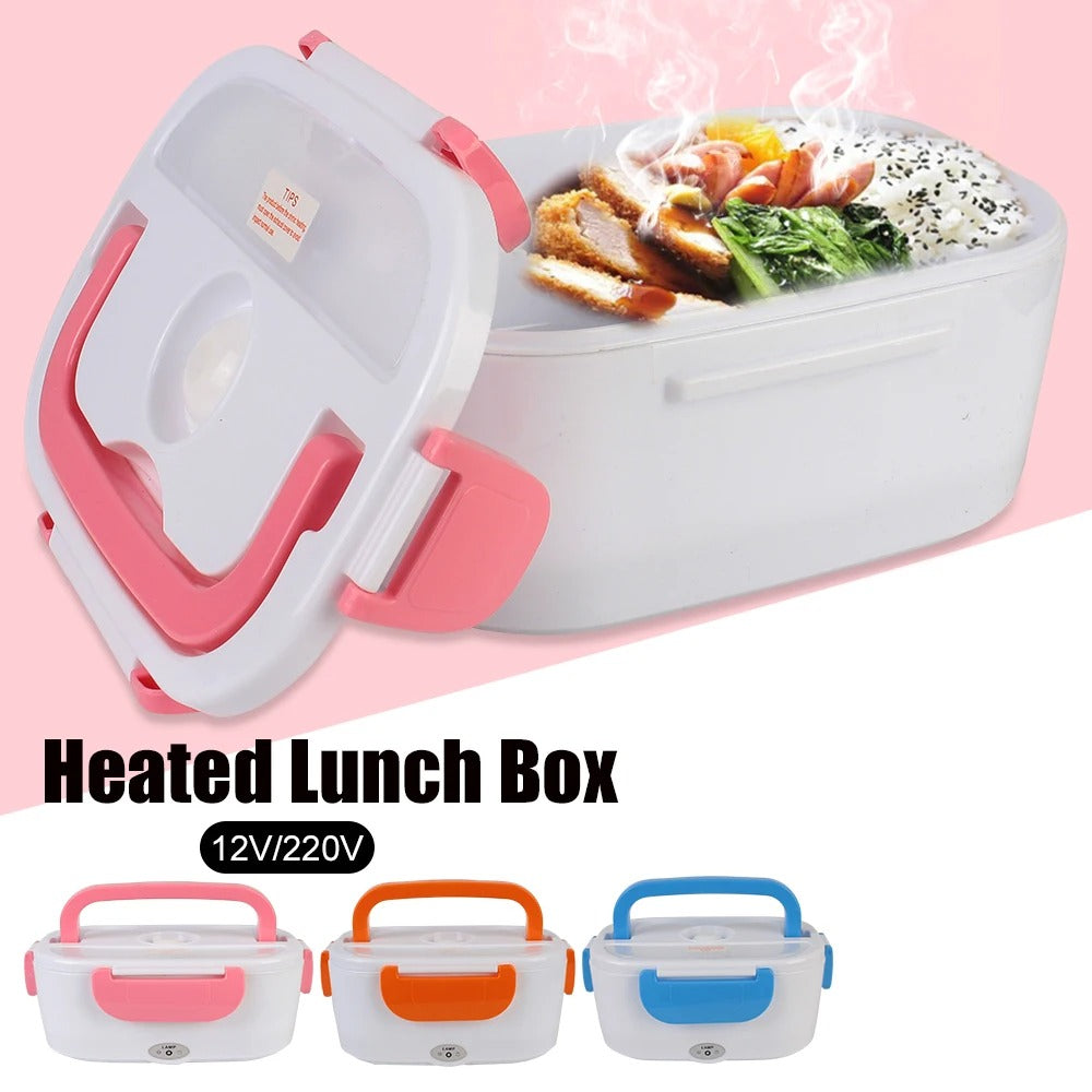 🚗🍱 Lonchera Eléctrica Portátil 2 en 1 – ¡Disfruta tu comida caliente donde quieras!