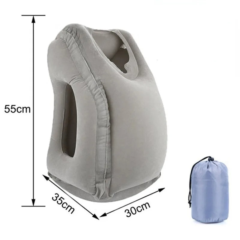 AlmoTravel | Almohada de Viaje Inflable Ergonómica