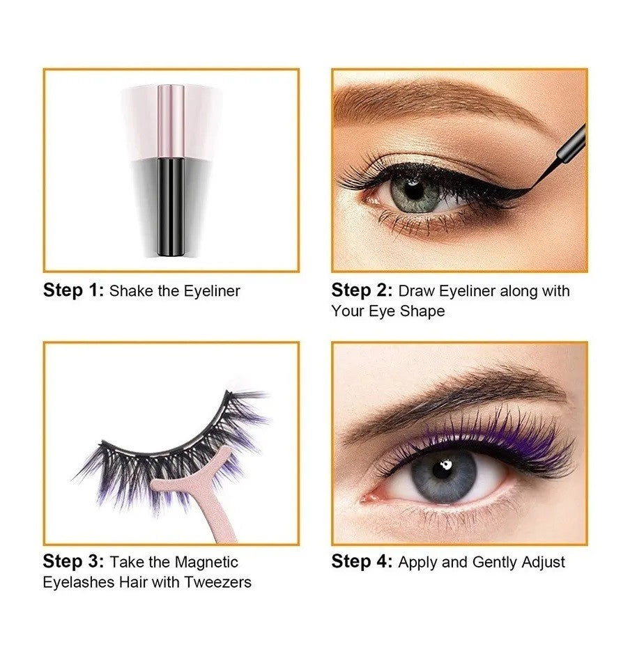 Kit de Pestañas Magnéticas "Mirada de Impacto" 💖