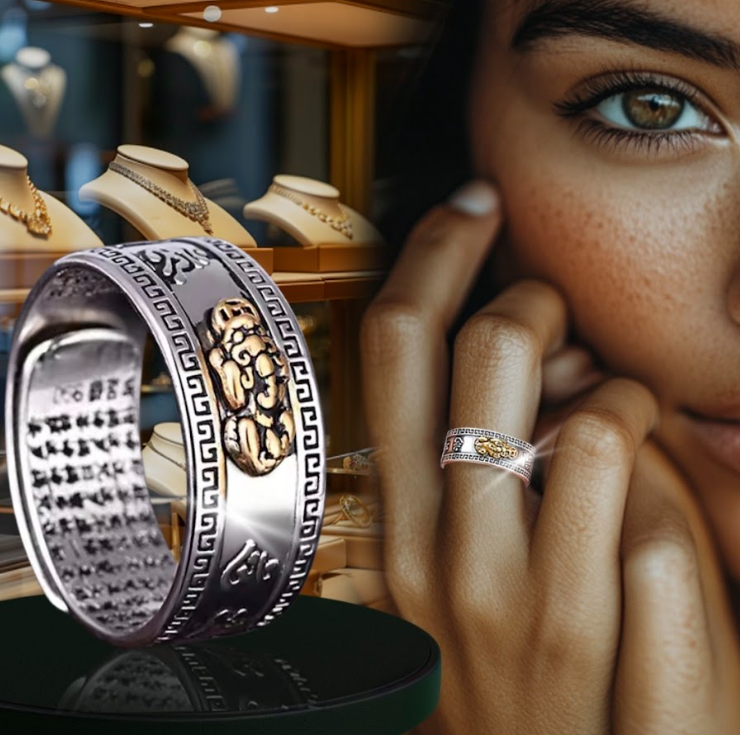 💍 Anillo Feng Shui Pixiu -  Riqueza, protección y suerte.🐉