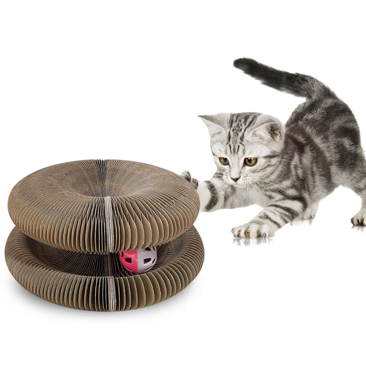 RascaKitty ® Juguete  Rascador Magico 4 funciones en 1😺
