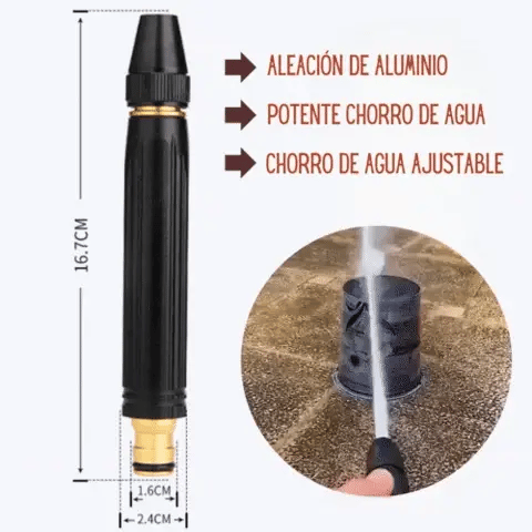 🚀 Boquilla Propulsora de Agua – 3 Modos de Chorro para Máxima Potencia y Precisión 💦