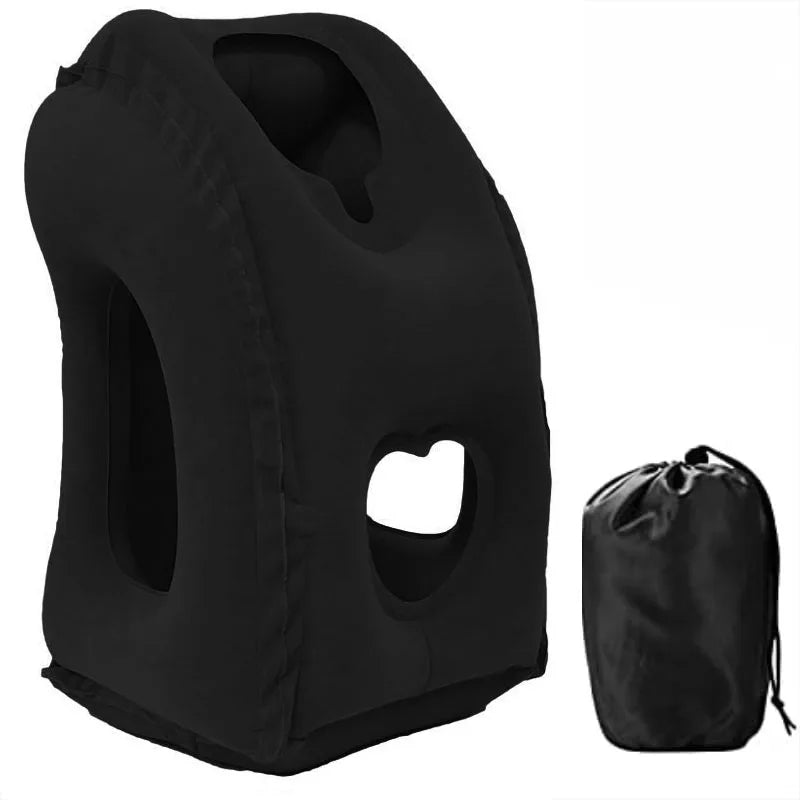 AlmoTravel | Almohada de Viaje Inflable Ergonómica
