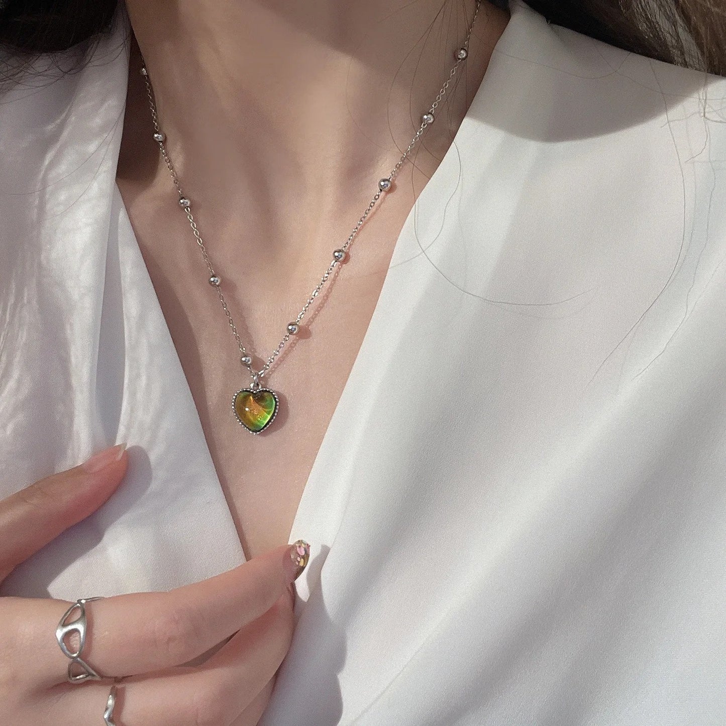 Collar de Corazon Magico de Emociones