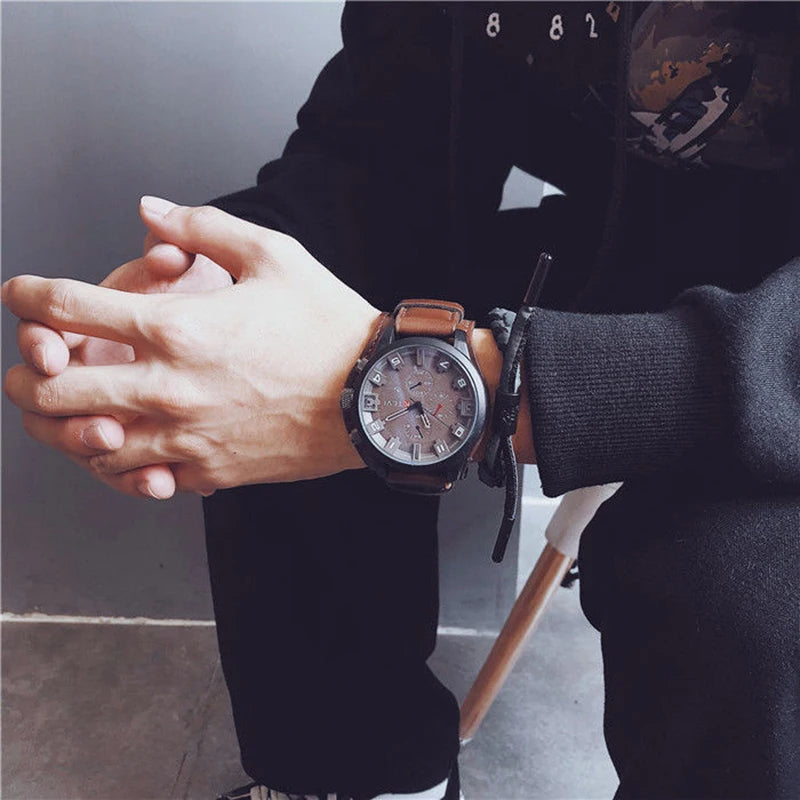 Aurum Time - Reloj de Lujo  Con Correa En Cuero, Elegancia y Estilo para Cada Ocasión⏳