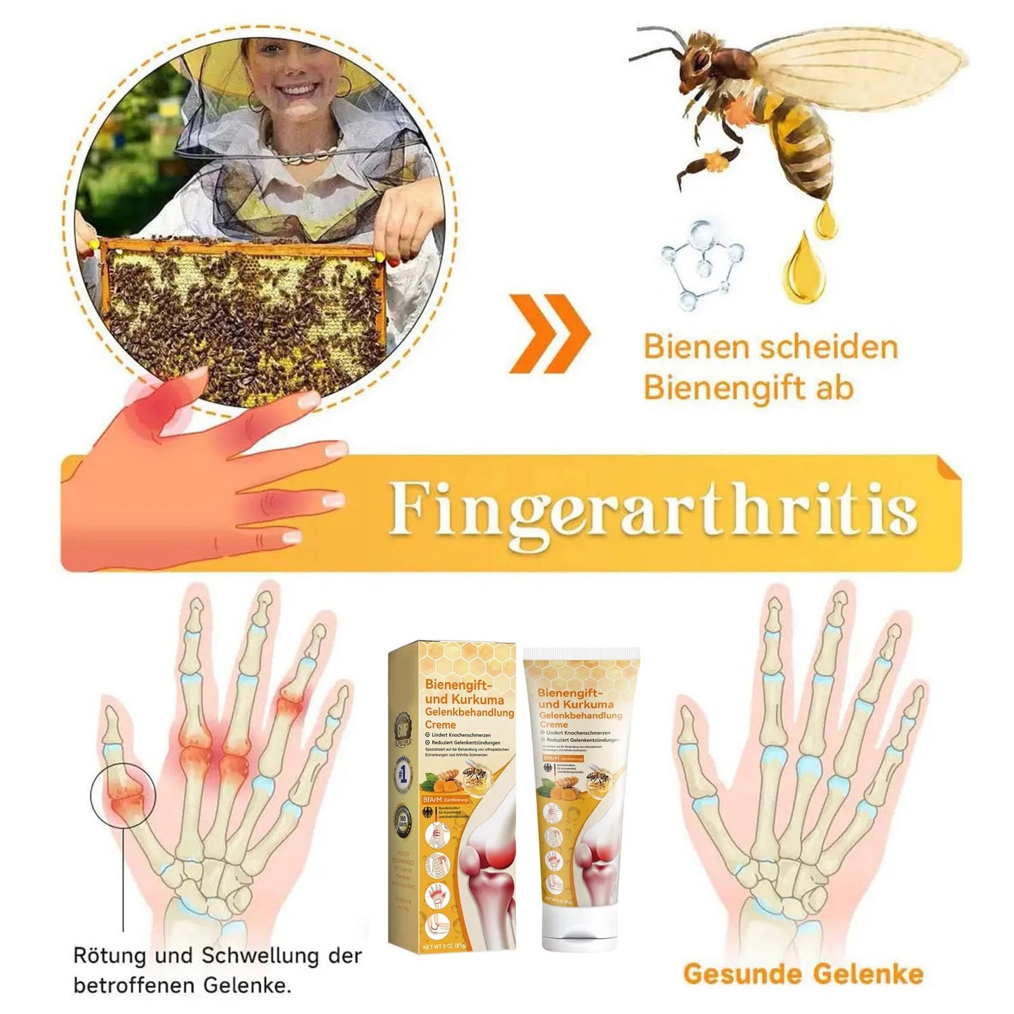 FATONG™ Crema Para Aliviar Dolor en  Las Articulaciones 🐝✨ LLEVA 2 POR EL VALOR DE 1