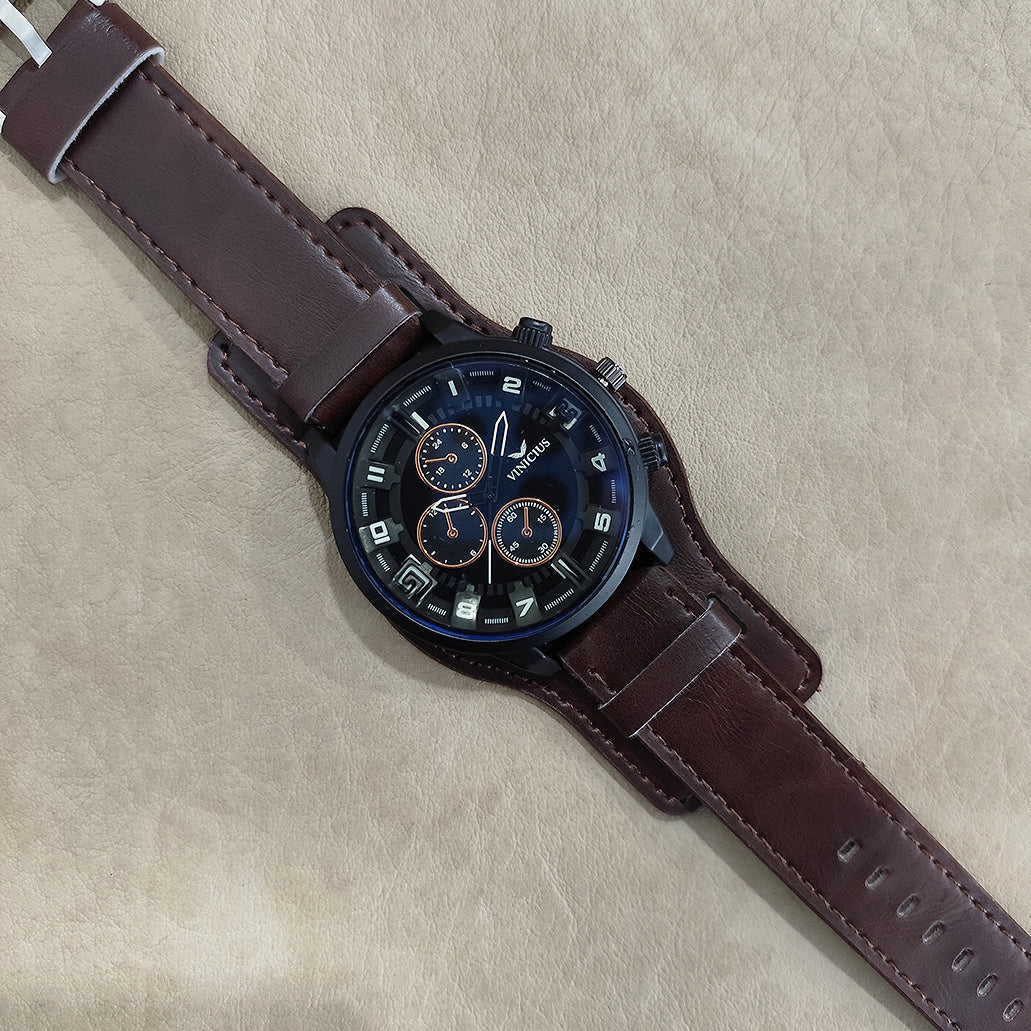 Aurum Time - Reloj de Lujo  Con Correa En Cuero, Elegancia y Estilo para Cada Ocasión⏳