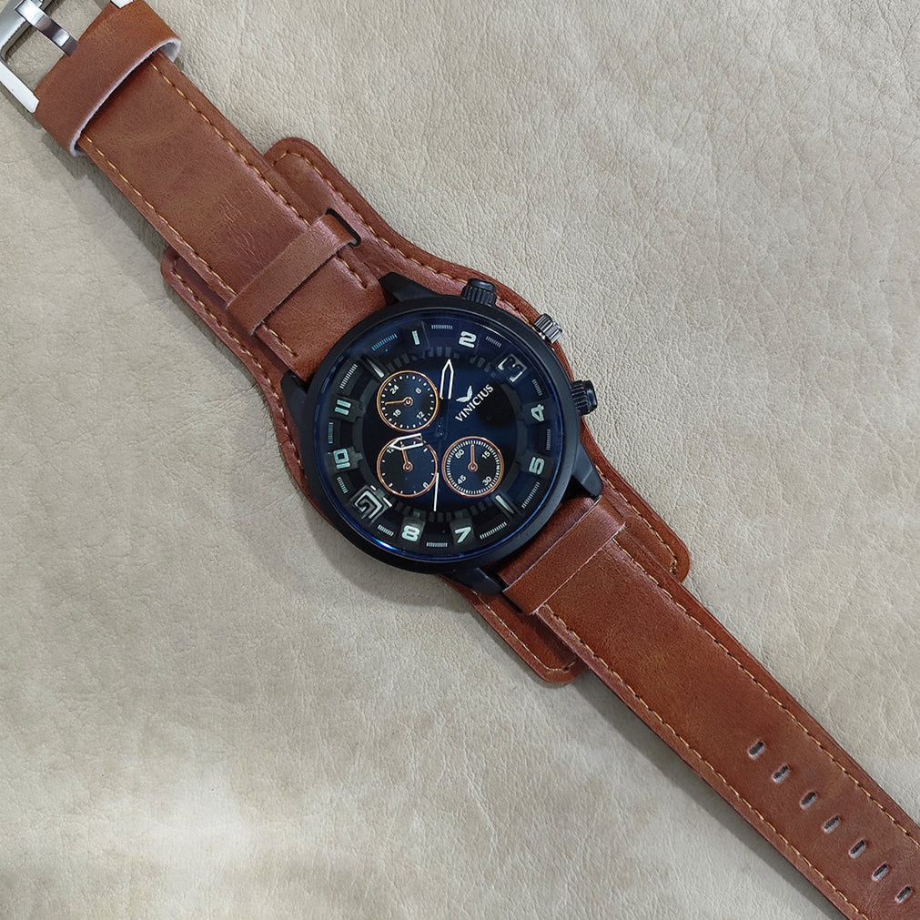 Aurum Time - Reloj de Lujo  Con Correa En Cuero, Elegancia y Estilo para Cada Ocasión⏳