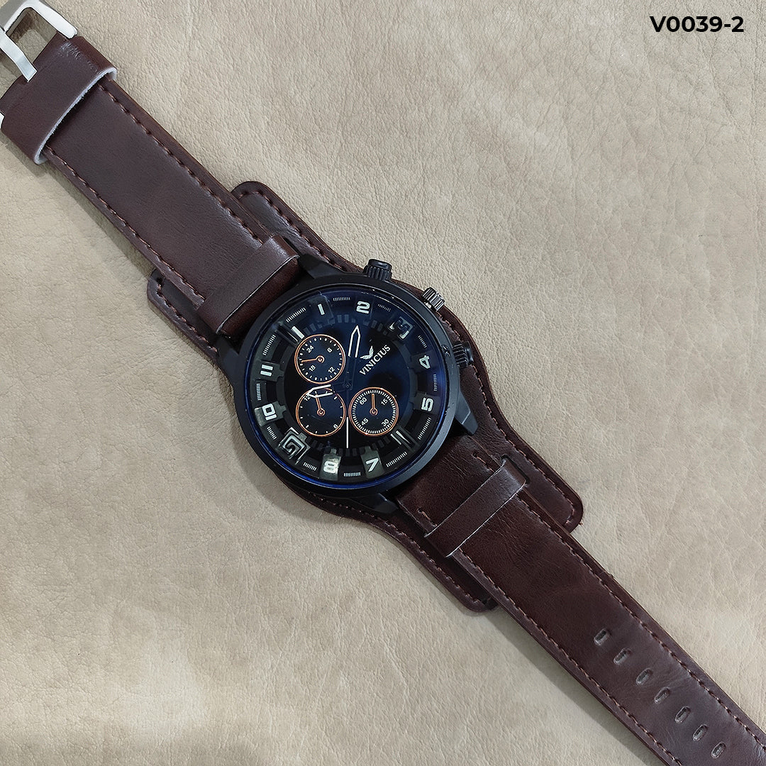 Aurum Time - Reloj de Lujo  Con Correa En Cuero, Elegancia y Estilo para Cada Ocasión⏳